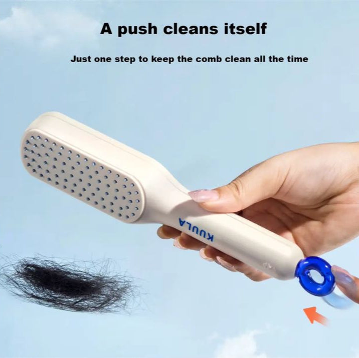 Self-Cleaning Hair Comb
