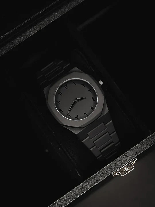 Full Black Arabic Aura Watch