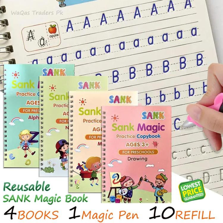 Pack Of 4 Sank Magic Book Practice