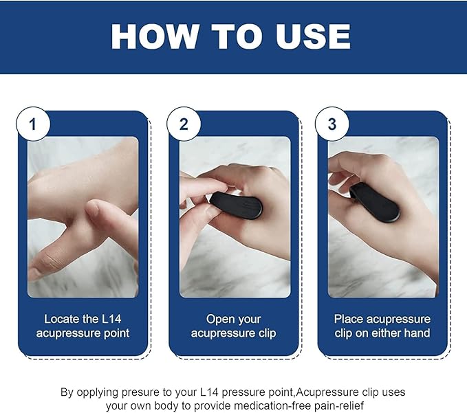 Sugar Control LI4 Acupressure Point Clip
