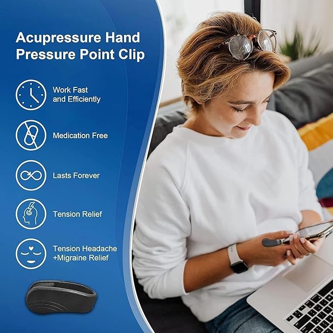 Sugar Control LI4 Acupressure Point Clip