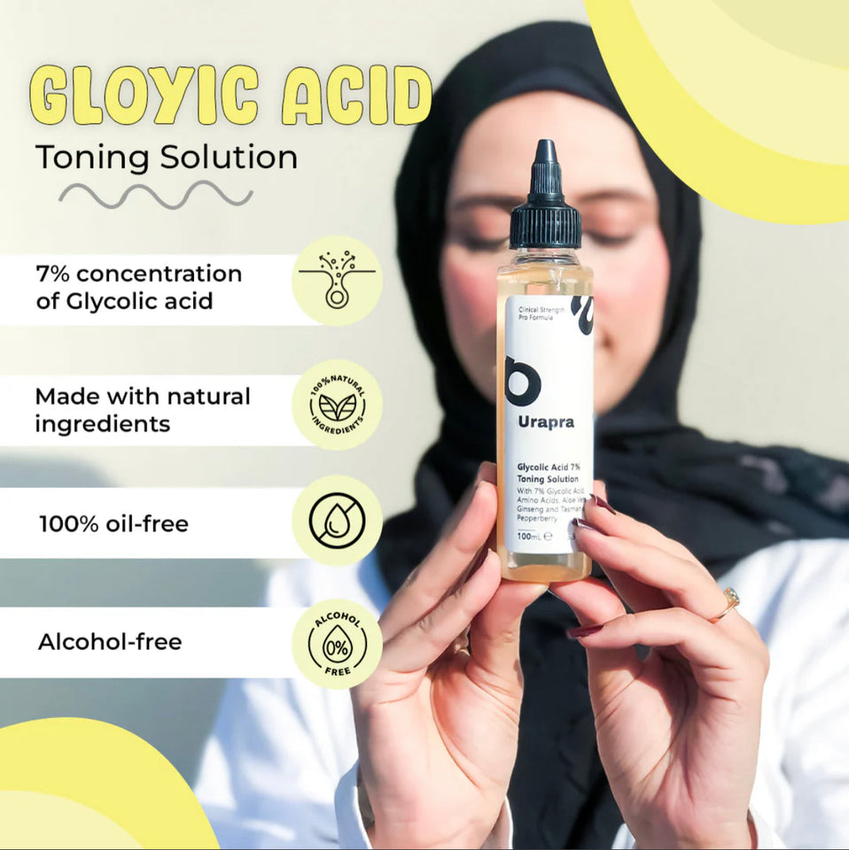Urapra Glycolic Acid 7% Toning Solution
